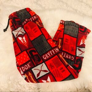 Harry Potter Gryffindor fuzzy Pajama Pants